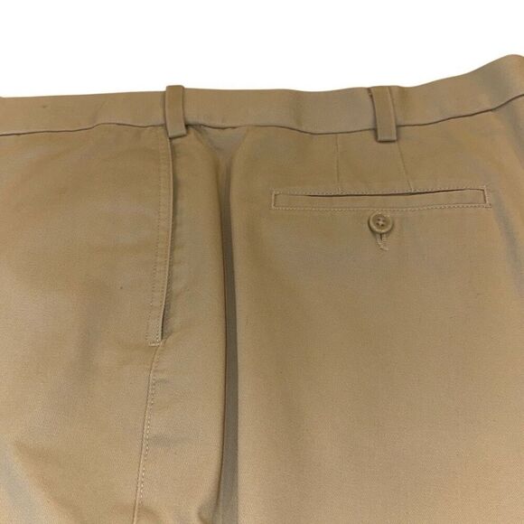 Savane Flat Front Khaki Chino Cotton Pants 46/30 - Picture 5 of 8